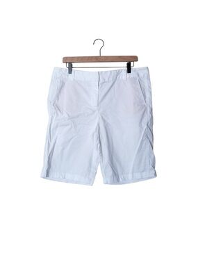 J. Jill White Bermuda Chino Cotton Shorts
